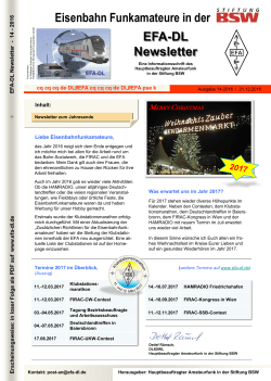 EFA-DL Newsletter 14-2016
