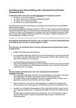 Unterlagen Anmeldung Ehe-LP