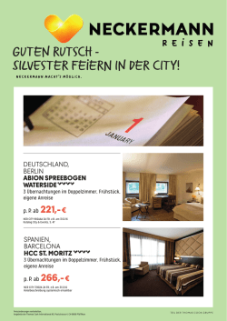 guten rutsch - silvester feiern in der city!