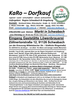 Markt in Schwabach