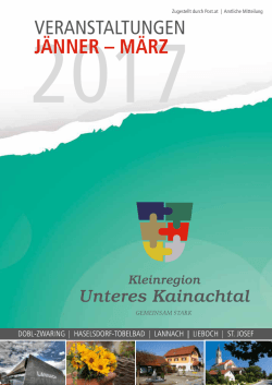 Kleinregion Unteres Kainachtal Veranstaltungskalender