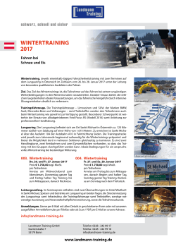 wintertraining 2017 - Landmann Training GmbH