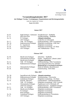 2017 Termine Altpapiersammlungen - eislingen