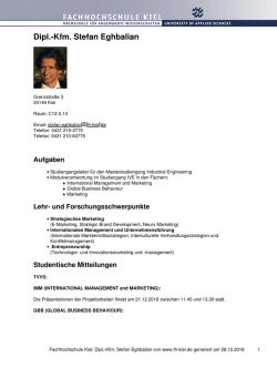 Fachhochschule Kiel: Dipl.