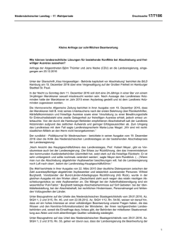 Drucksachen allgemein - Nieders&auml;chsischer Landtag