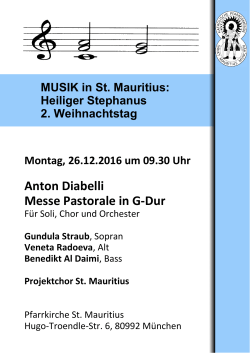 MUSIK in St. Mauritius - Erzbistum München und Freising