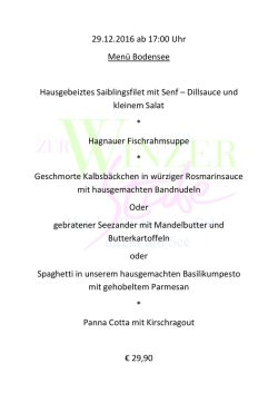 Die Speisekarte finden Sie hier!