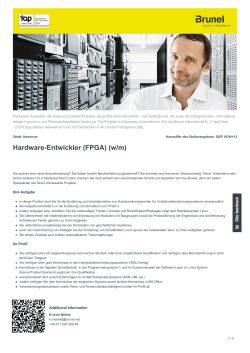 Hardware-Entwickler (FPGA) Job in Hannover