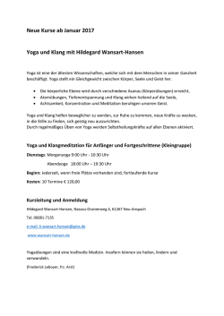 Info - Hildegard Wansart
