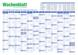 IHR PERS&Ouml;NLICHER BEGLEITER DURCH DAS JAHR 2017