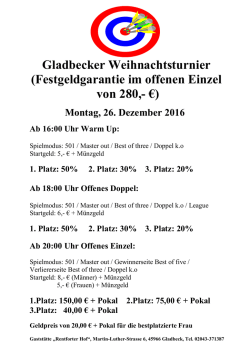 Festgeldgarantie im offenen Einzel
