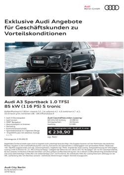 Exklusive Audi Angebote für Geschäftskunden zu