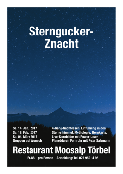 Sterngucker- Znacht