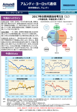今週のData - アムンディ・ジャパン