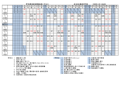 学科教習時間割表(1月分） 佐沼自動車学校 (0220-2