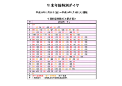 モノレール全駅 特別ダイヤ時刻表（羽田空港第2ビル駅方面）