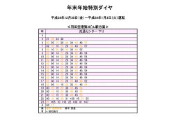 流通センター駅 特別ダイヤ時刻表（羽田空港第2ビル駅方面）