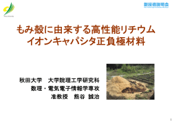 もみ殻に由来する高性能リチウム イオンキャパシタ正負極材料