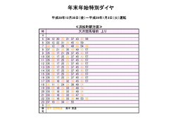 大井競馬場前駅 特別ダイヤ時刻表（モノレール浜松町方面）