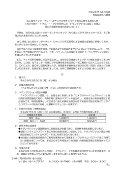 平成28 年 12 月吉日 株式会社筑邦銀行 法人向けインターネット