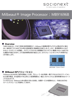 Milbeaut® Image Processor︓MB91696B