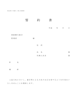 誓約書 (pdf形式)
