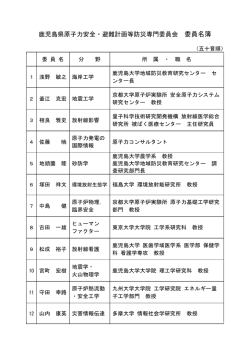 委員名簿（平成28年12月19日現在）（PDF：37KB）
