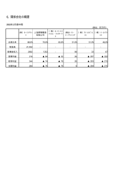 6．関係会社の概要