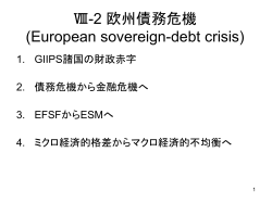 Ⅶ 欧州債務危機 (European sovereign
