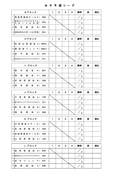 女 子 予 選 リ ー グ