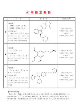 薬 事 法 指 定 薬 物