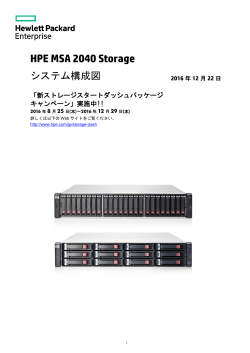 HPE MSA 2040 Storage システム構成図
