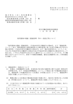 （平成28年12月20日保医発1220第3号）(PDF,145KB
