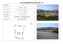 南原土地区画整理事業区域内保留地の概要・状況