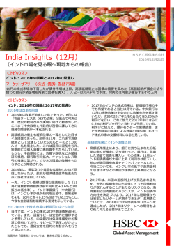 India Insights（12月）（インド市場を見る眼～現地からの報告）