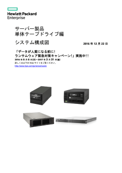 単体テープドライブ編 システム構成図