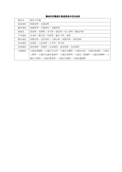 農地利用最適化推進委員の担当地区 地区名 地区の区域 黄金地区 南