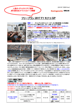 フリープラン 2017 F1 モナコ GP