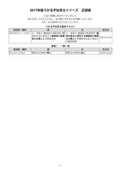 2017年版 うかるぞ社労士シリーズ  ダウンロード
