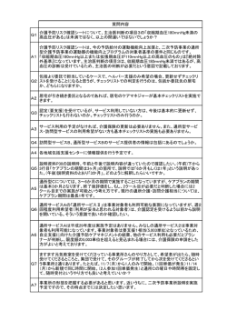質問内容 Q1 介護予防リスク確認シートについて、主治医判断の項目3