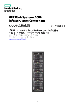 HPE BladeSystem c-Class c7000 Infrastructure Component システム