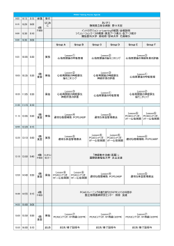 9:15 0:15 会場 受付 9:20 0:05 はじめ に 9:30 0:10 9:35 0:05 Group A