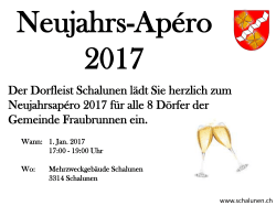 Neujahrs-Apéro 2017