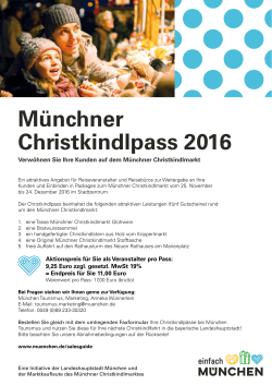 Münchner Christkindlpass 2016