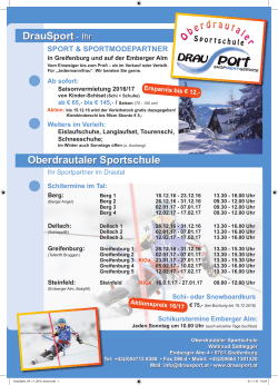 DrauSport - Ihr Oberdrautaler Sportschule