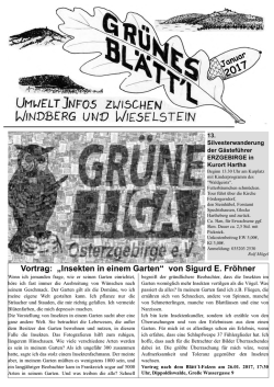 Gr&uuml;nes Bl&auml;tt`l 01/2017 - Jahresendbl&auml;ttl 2016