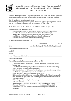 Anmeldeformular U12-U18 - Hessische Schachjugend