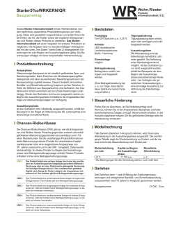 Muster-Produktinformationsblatt QR 30 Jahre