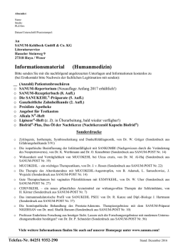 Informationsmaterial (Humanmedizin)