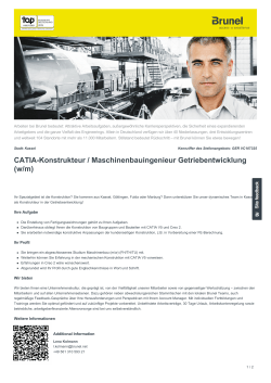 CATIA-Konstrukteur / Maschinenbauingenieur